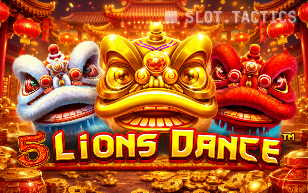 5 Lions Dance slot card hero