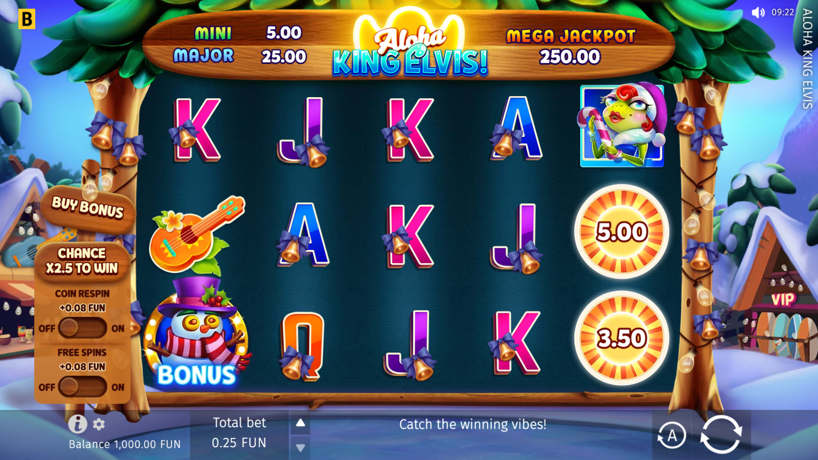Free spins feature active with the VIP Party format showing premium symbols only and the spin counter visible