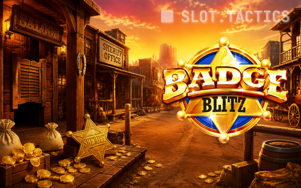 Badge Blitz slot card hero