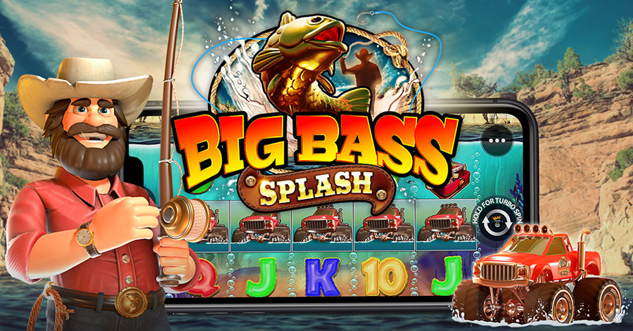 Fishing pick bonus animation showing the Hook reveal mechanic for a hidden scatter