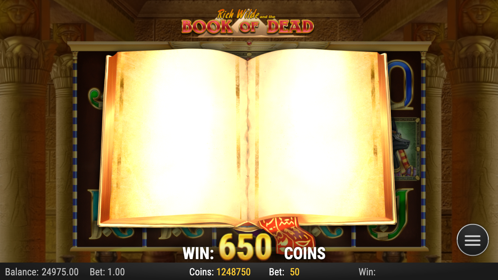 Book of Dead three Book scatters opening to award free spins