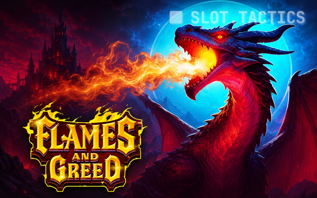 Flames and Greed slot card hero