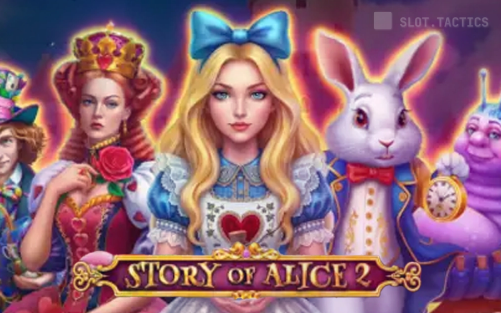 Story of Alice 2 Wonderland pokie hero card by Spinomenal
