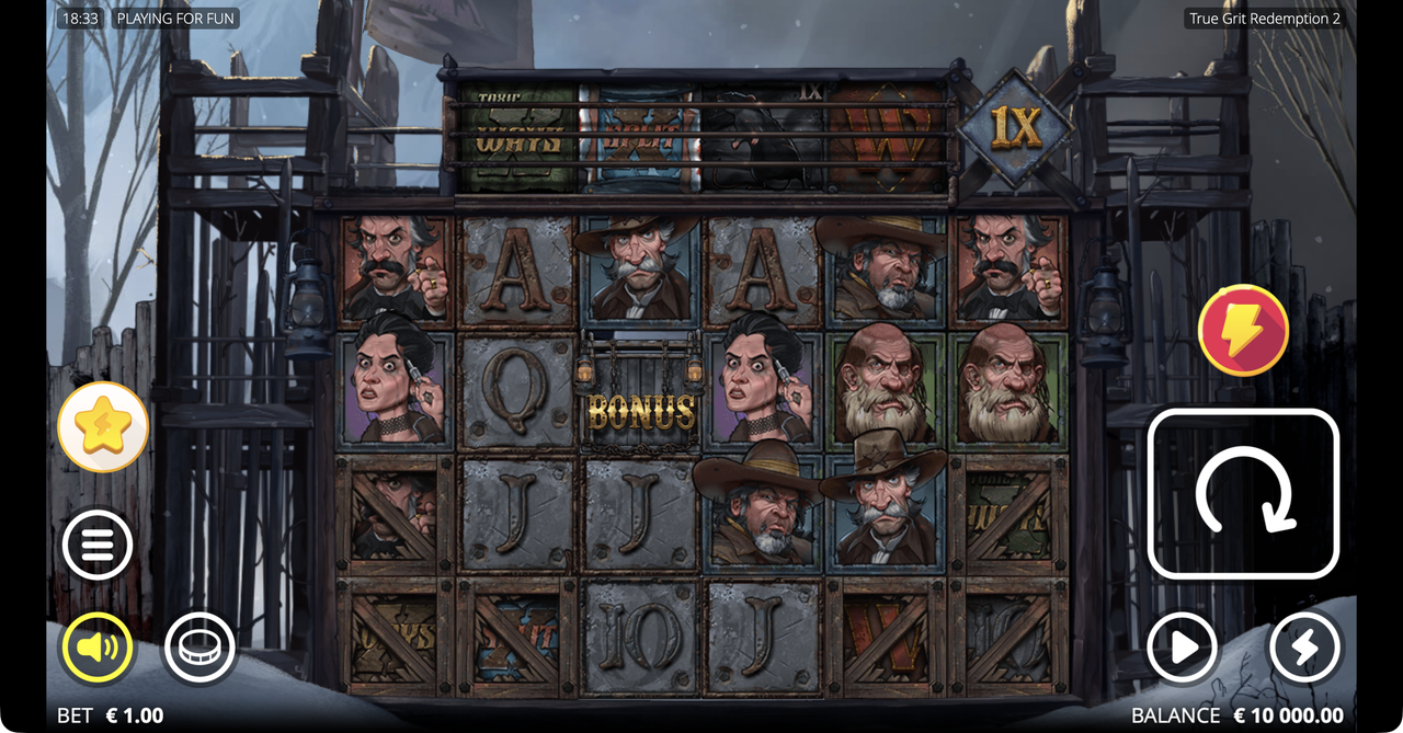 The base game on the six-reel box grid, with the Enhancer Row above the reels where the xMechanics drop in.